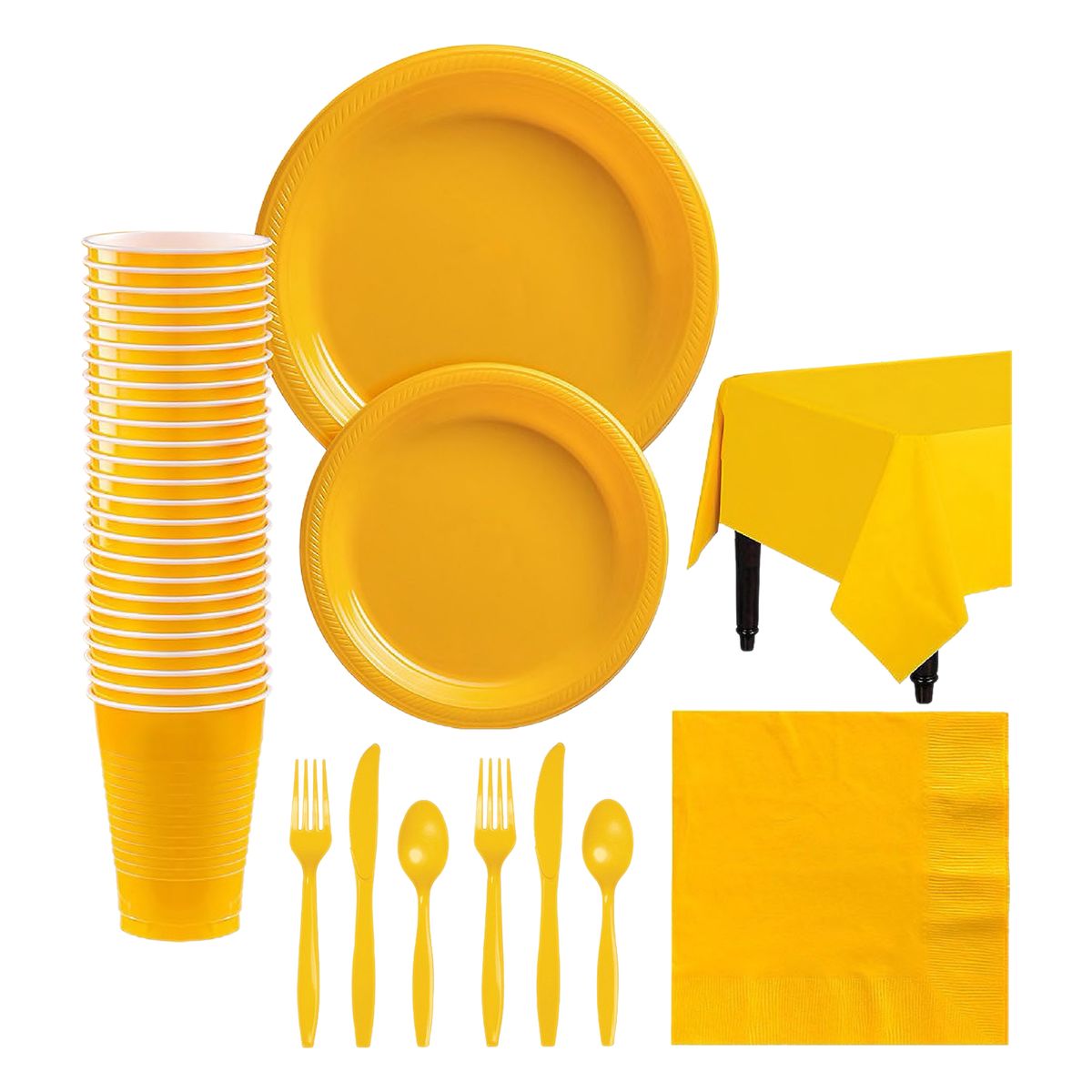 Disposable Tableware Set For 20 Guests Disposable Paper