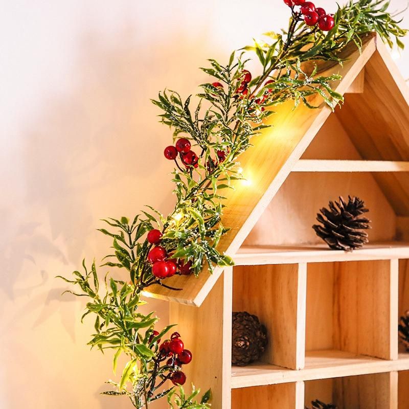 2 Meter 20 Led String Light Outdoor Christmas Pine Leaves