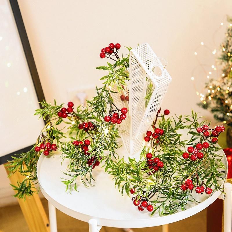 2 Meter 20 Led String Light Outdoor Christmas Pine Leaves
