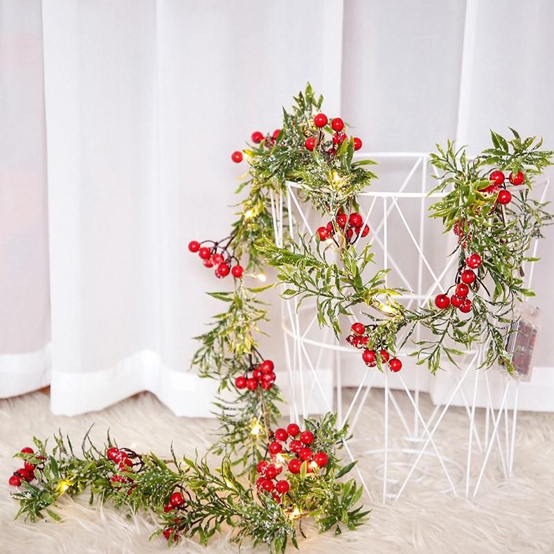 2 Meter 20 Led String Light Outdoor Christmas Pine Leaves