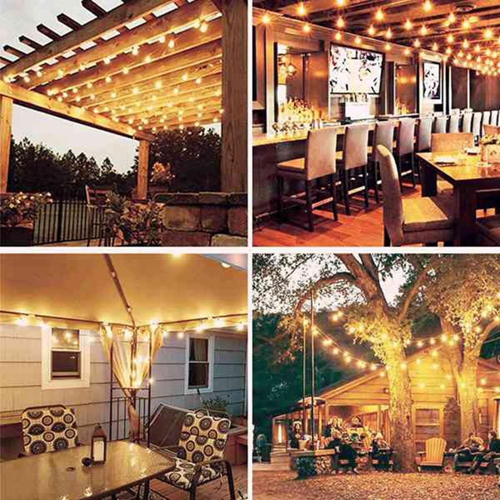 6Pcs G40 Bulbs,E12 Screw Base LED Globe Bulbs for Solar