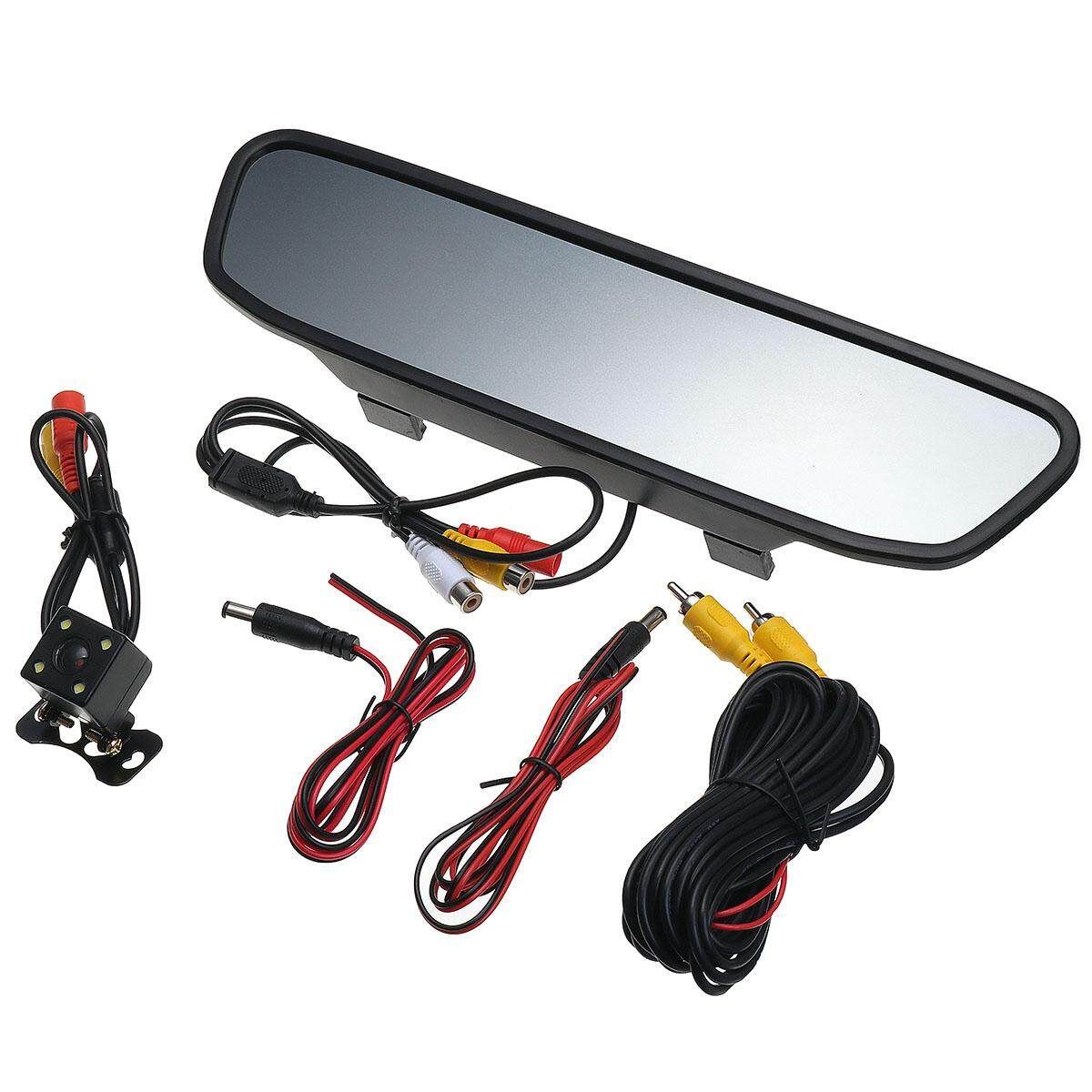 4.3inch Car LCD TFT Mirror Rear View 4LED Night Vision Rear View Camera