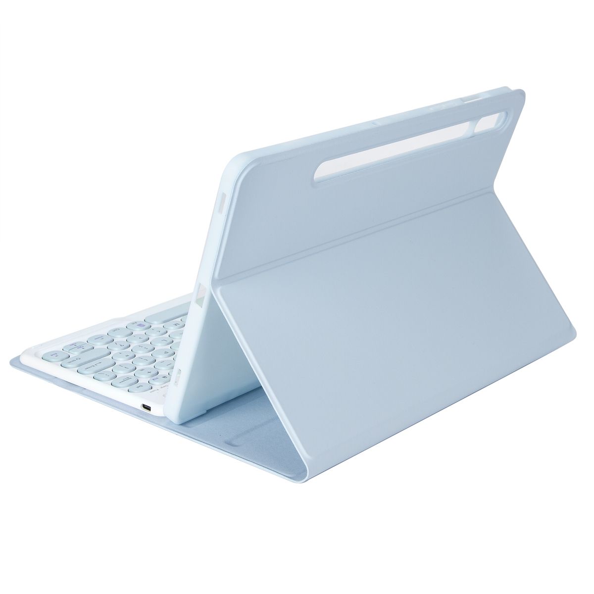 Bluetooth Keyboard Leather Case For Samsung Galaxy Tab A8 10.5 2021 SM-X200 / SM-X205(White Ice)