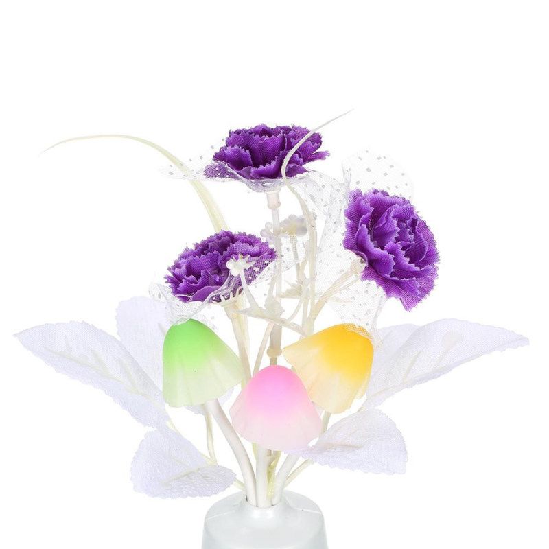 LED Flower Vase Potted Wall Plug-in Light Sensor Color-2#