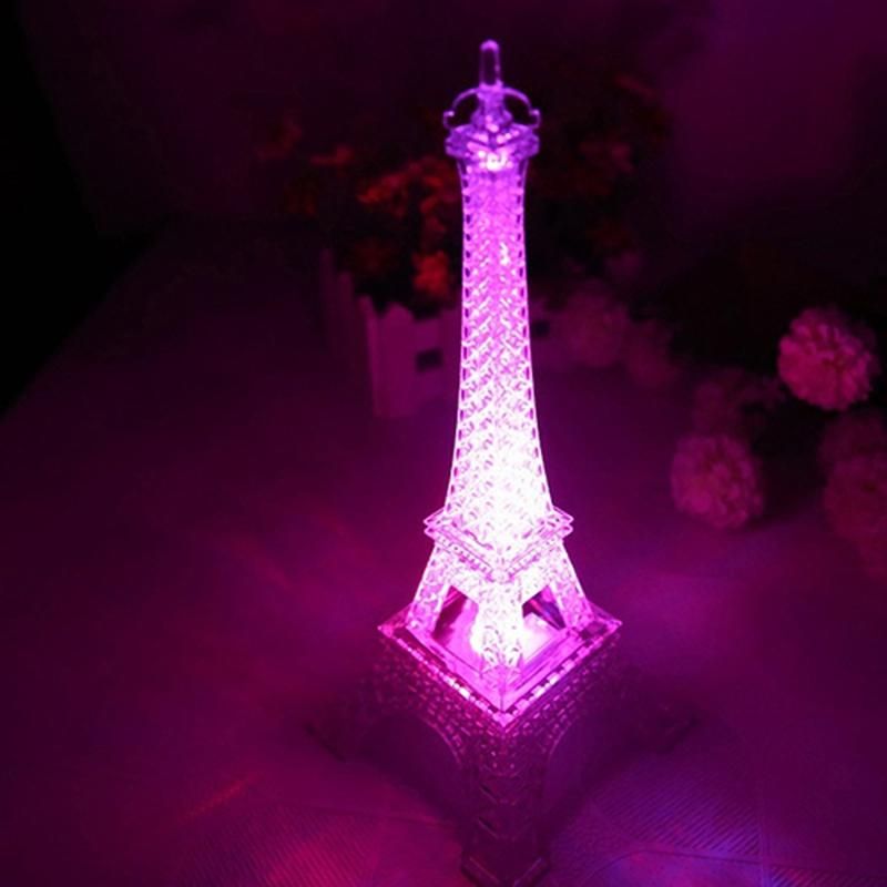 Mini 7 Color Changing Eiffel Tower LED Night Light Lamp-