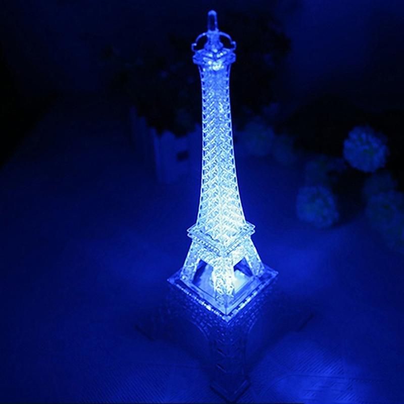 Mini 7 Color Changing Eiffel Tower LED Night Light Lamp-