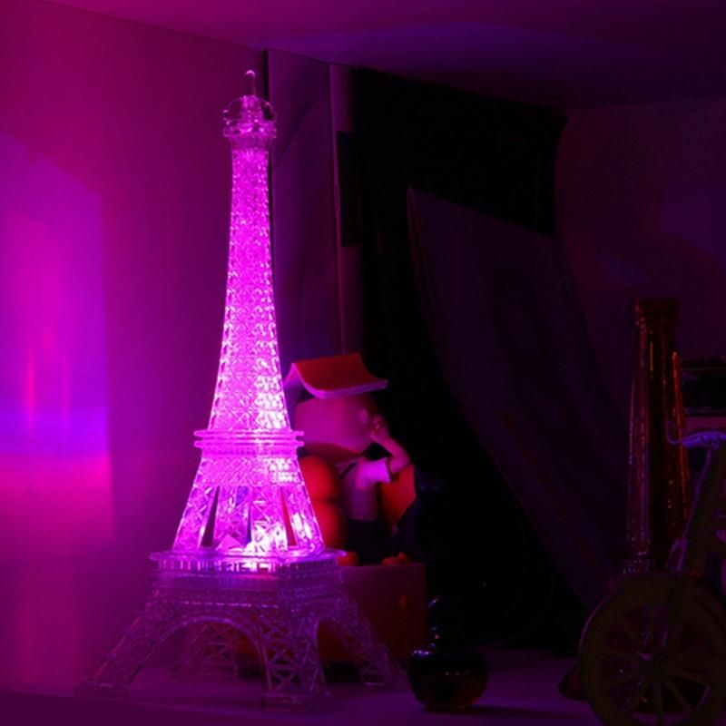 Mini 7 Color Changing Eiffel Tower LED Night Light Lamp-