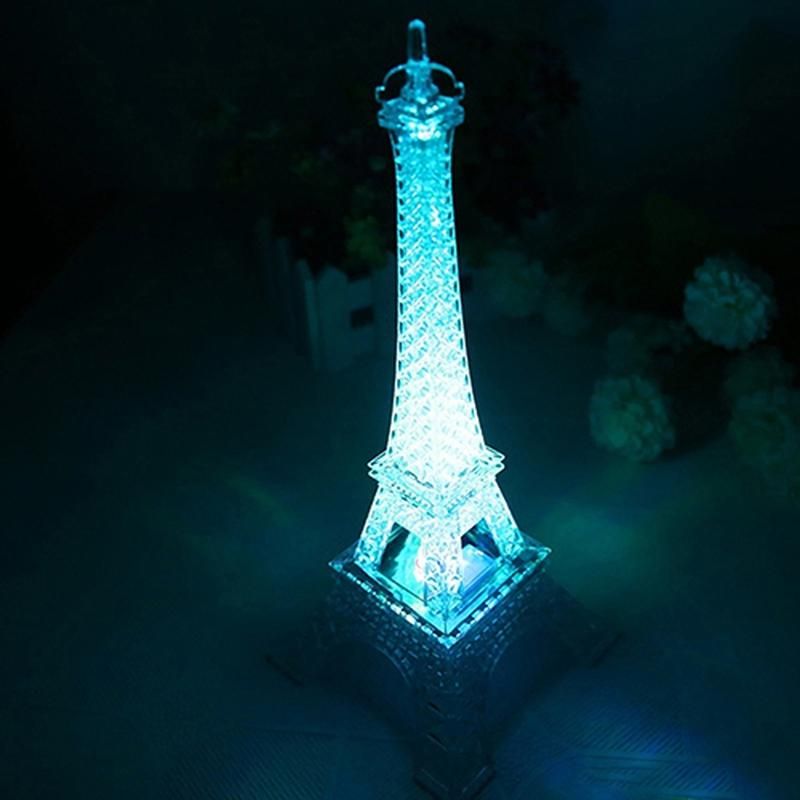 Mini 7 Color Changing Eiffel Tower LED Night Light Lamp-