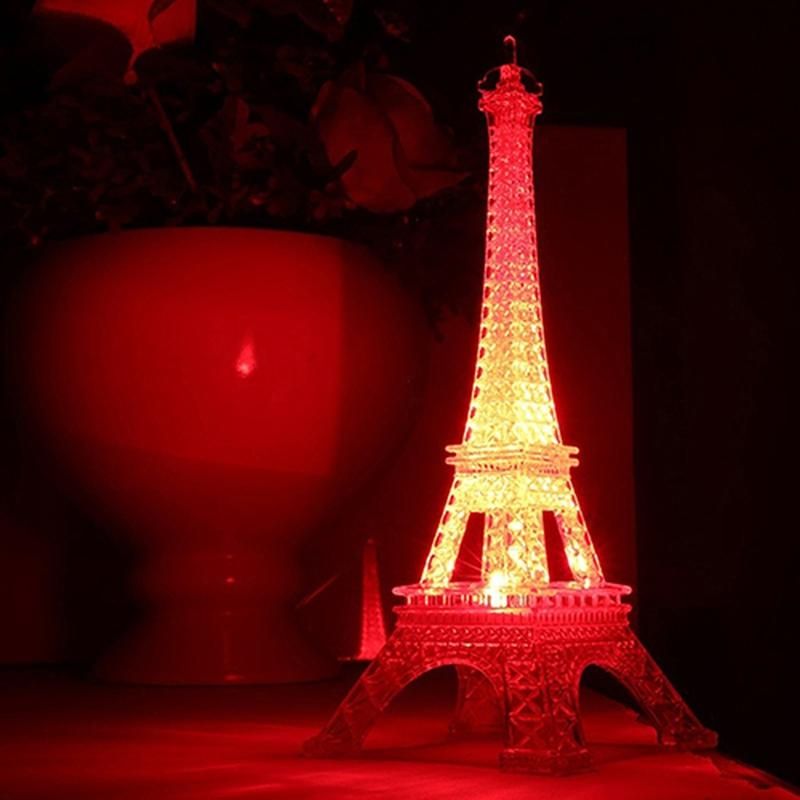 Mini 7 Color Changing Eiffel Tower LED Night Light Lamp-