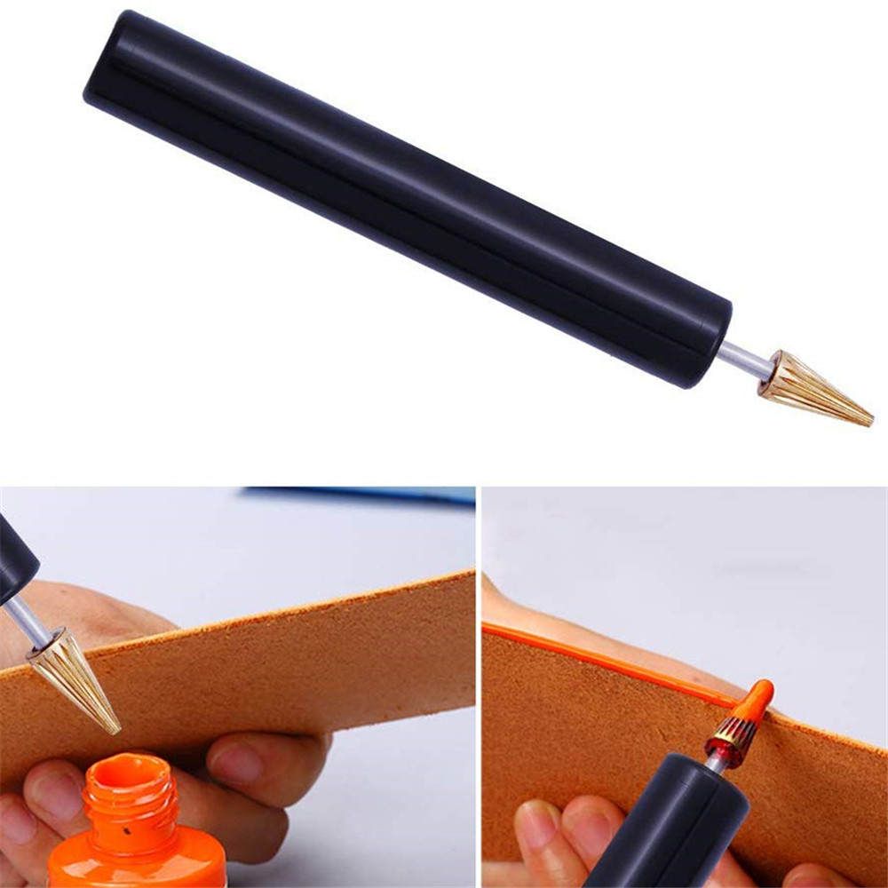 Convenient Leather Edge  Pen Edge Roller Applicator For DIY Leather