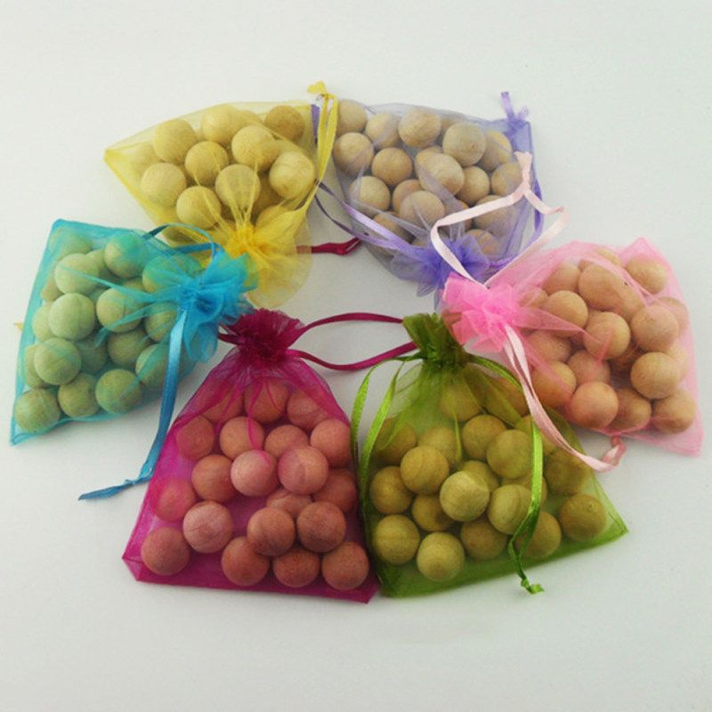 20Pcs 1.8cm Camphor Wood Moth Balls Wardrobe Clothes Drawer-