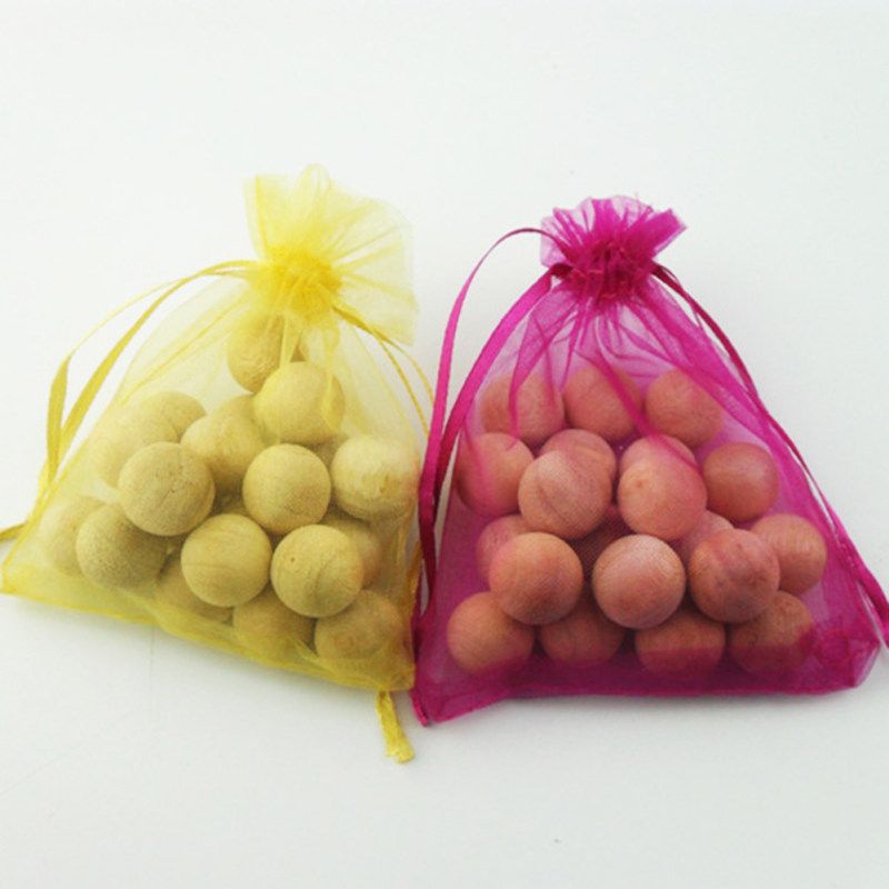 20Pcs 1.8cm Camphor Wood Moth Balls Wardrobe Clothes Drawer-