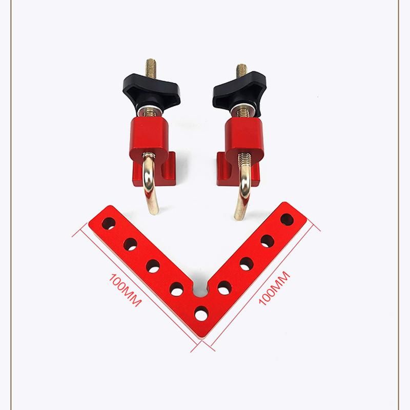 10cm 90 Degree Positioning Squares Right Angle Clamps Woodworking Ruler Carpenter Tool for Picture Frame Box Cabinets Drawers DIY Tools