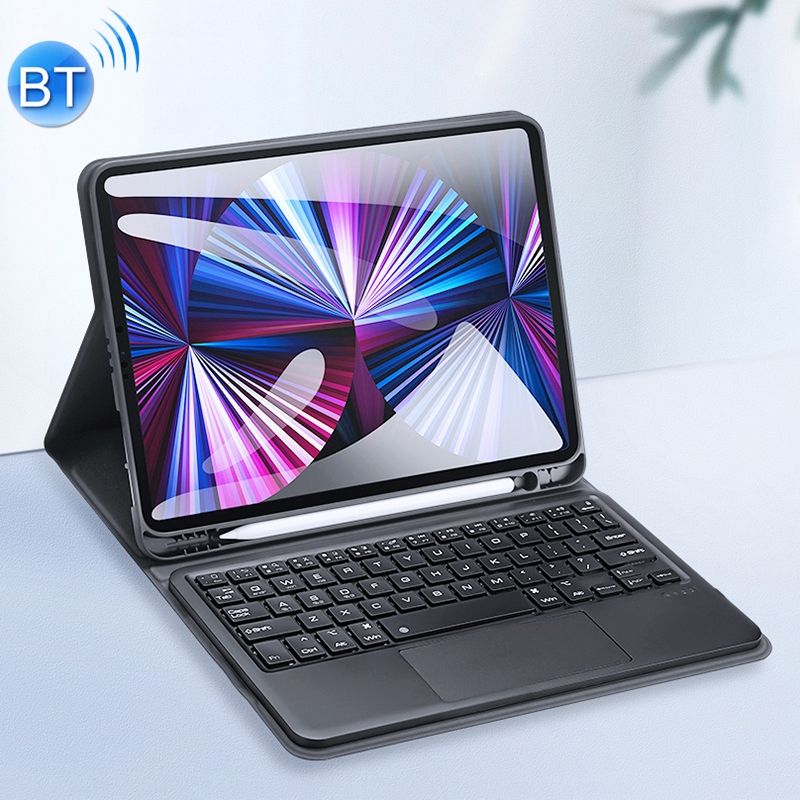 Bluetooth Keyboard Leather Case For IPad Pro 11 Inch 2021 / 2020 & Air 2022 / Air 2020 10.9(Black)