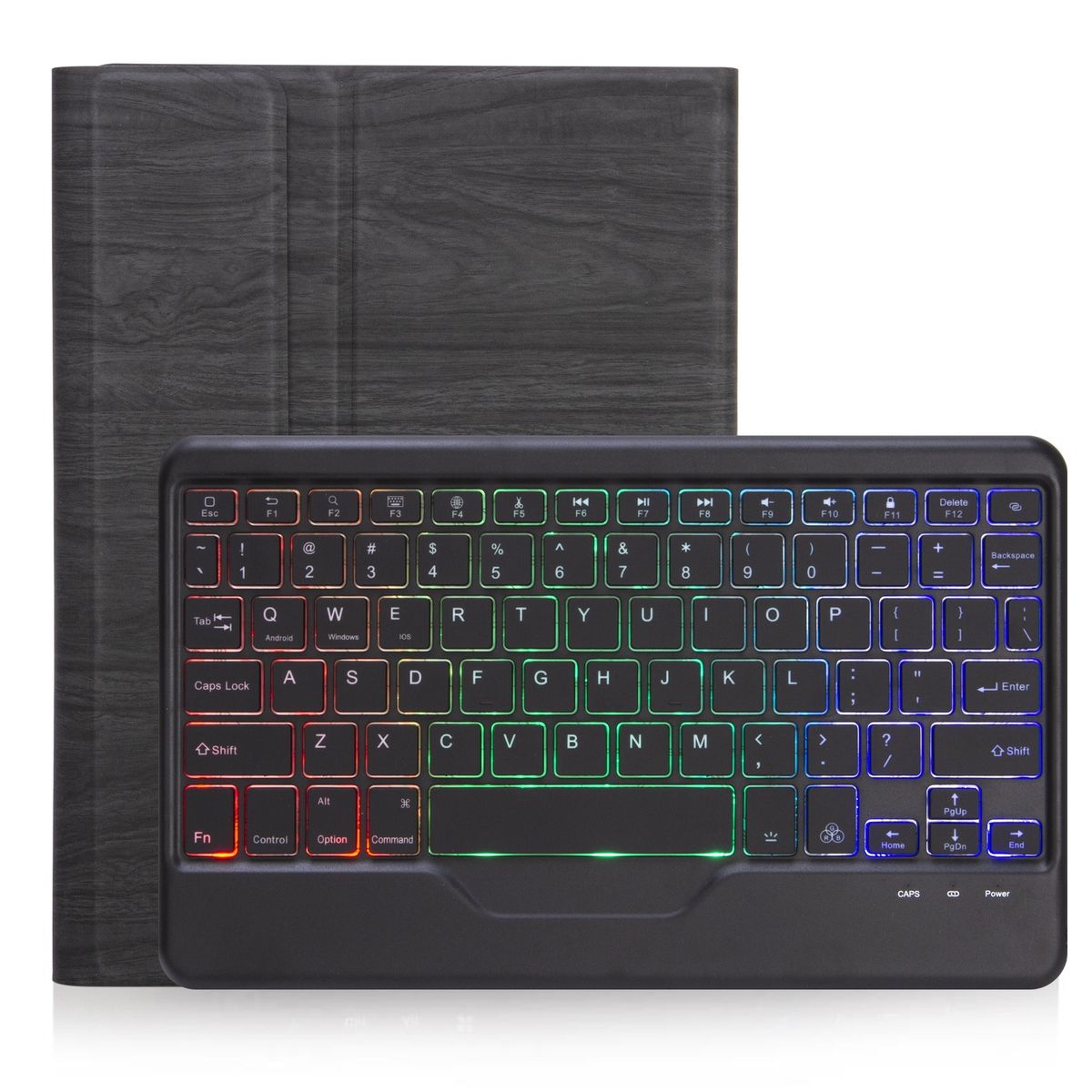 For Microsoft Surface Go 3 / 2 / 1 Bluetooth Keyboard Leather Case(Black + Black)