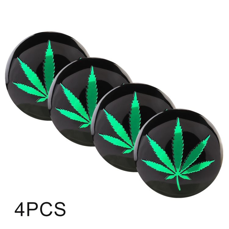 4 PCS Metal Wheel Hub Decorative Sticker, Diameter: 5.8cm