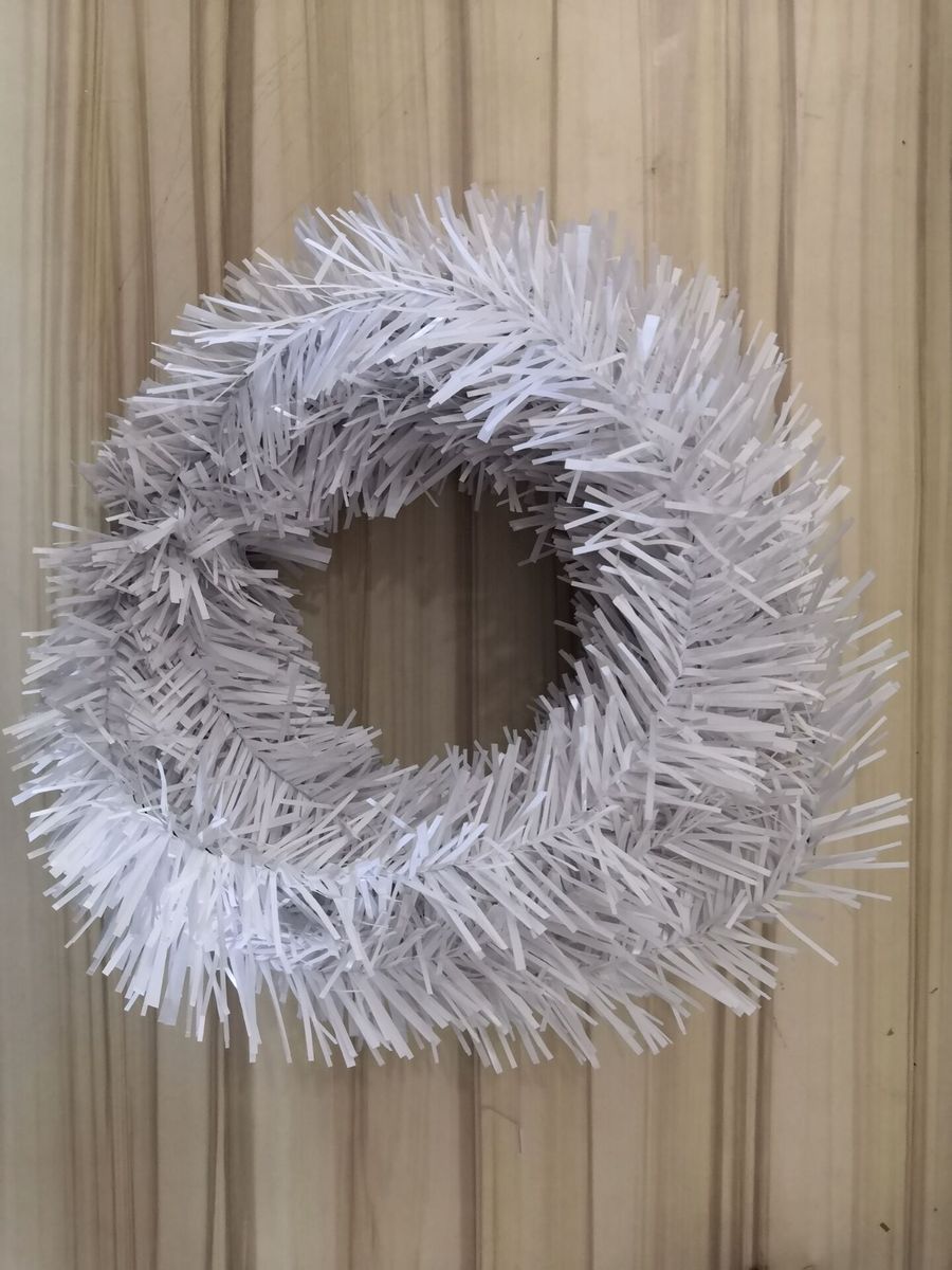 Christmas Wreath Garland Decoration Artificial Rattan 5.5 M Encryption Simulation Plant Pine Flower DIY Decor For Home New Year White
