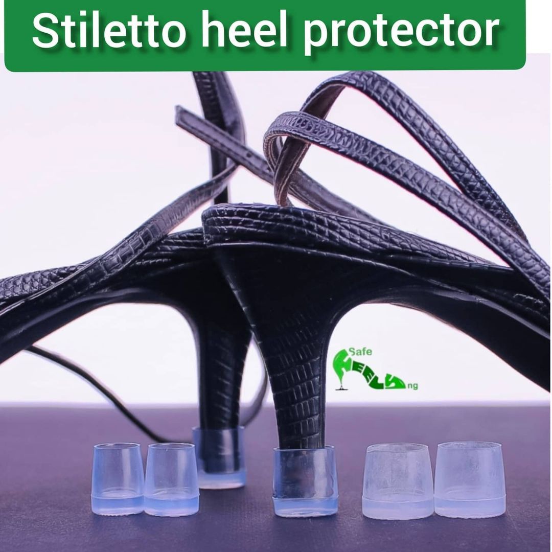 4 Pairs (xs,s,m,L) Of Transparent Stiletto Heel Protector