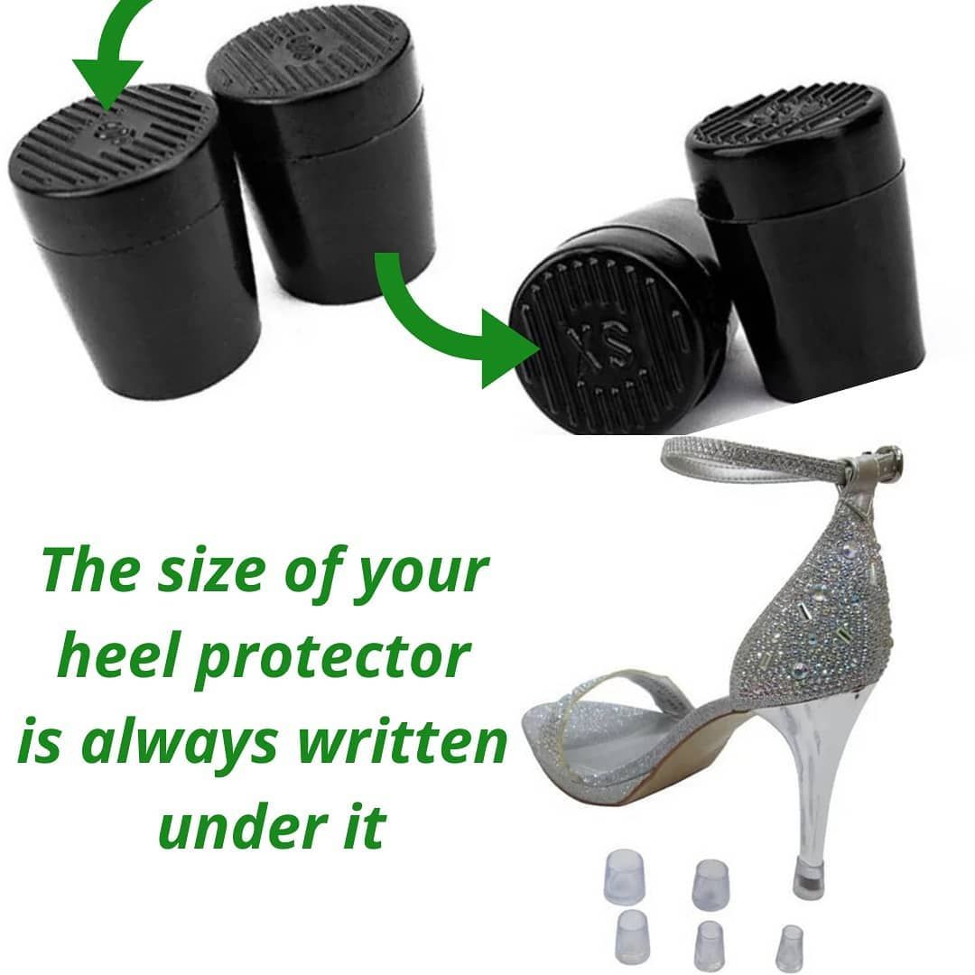 4 Pairs (xs,s,m,L) Of Transparent Stiletto Heel Protector
