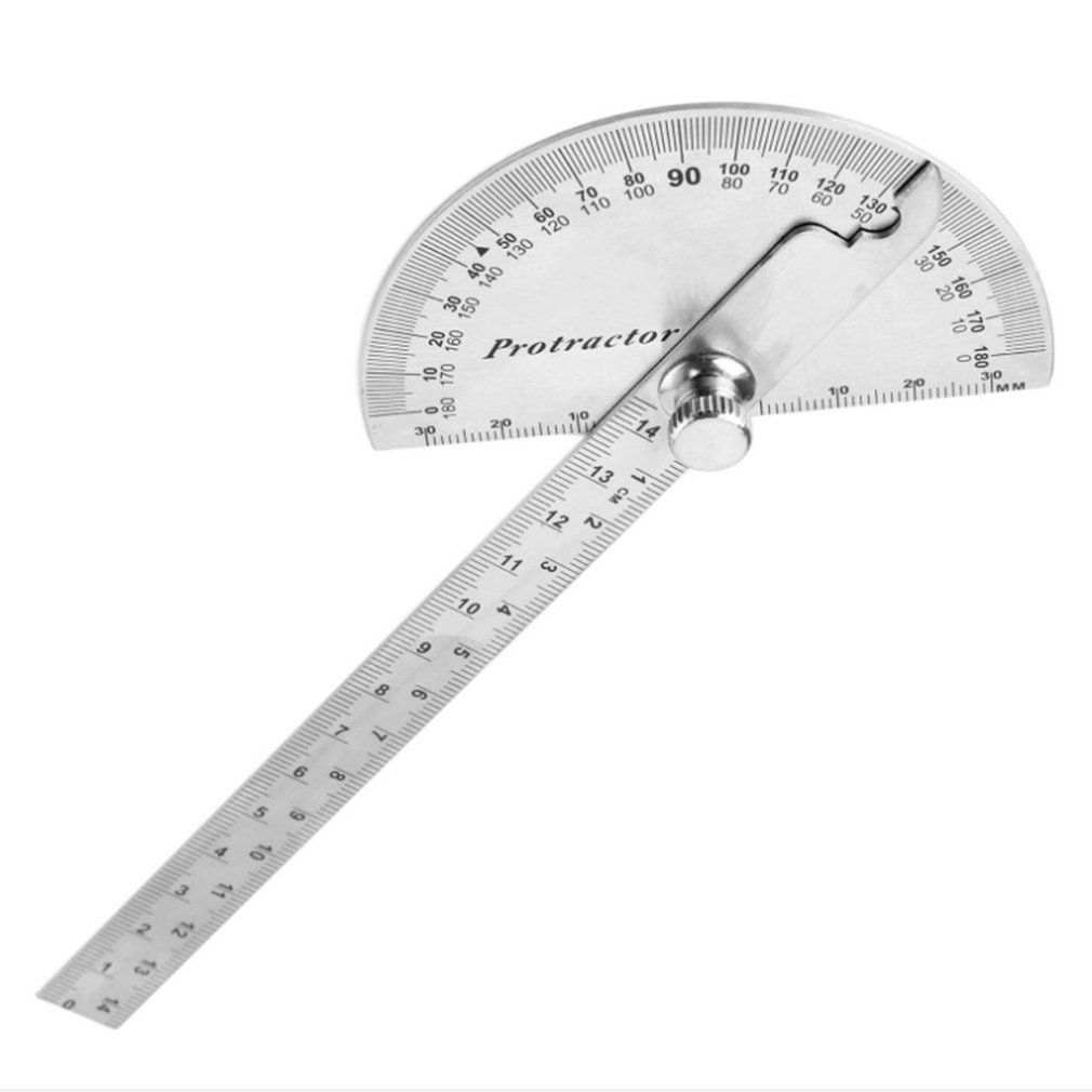 100/145mm Stainless Steel 180 Protractor Angle Meter