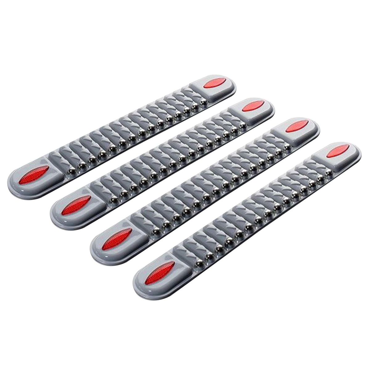 4Pcs Car Anti-Collision Strip Bumper Corner Guard Scratch Strip Bumper Protector Universal Gray