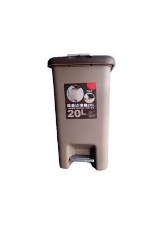WASTE PEDAL BIN WITH DUAL LID - 20L