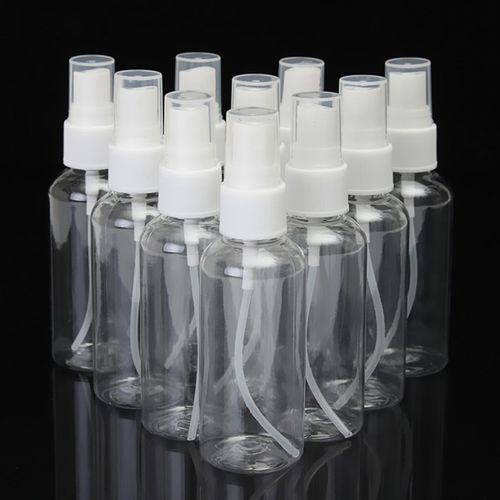 10Pcs Plastic Travel Spray Empty Bottle Clear/Transparent