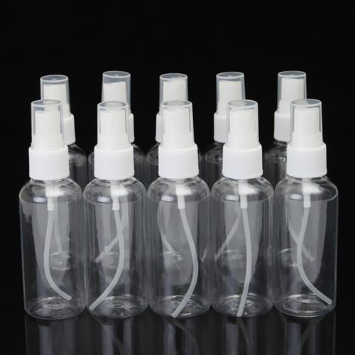 10Pcs Plastic Travel Spray Empty Bottle Clear/Transparent