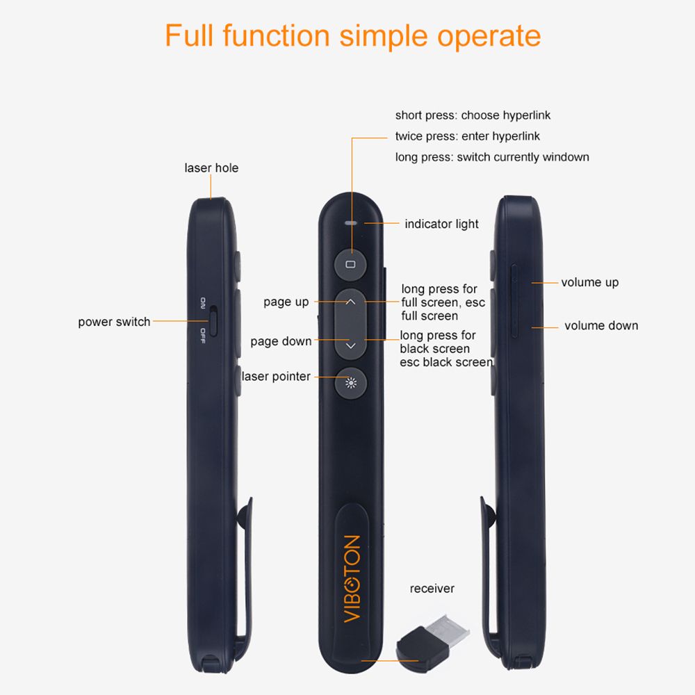 2.4G Multimedia Remote Wireless Presenter Powerpoint Pen