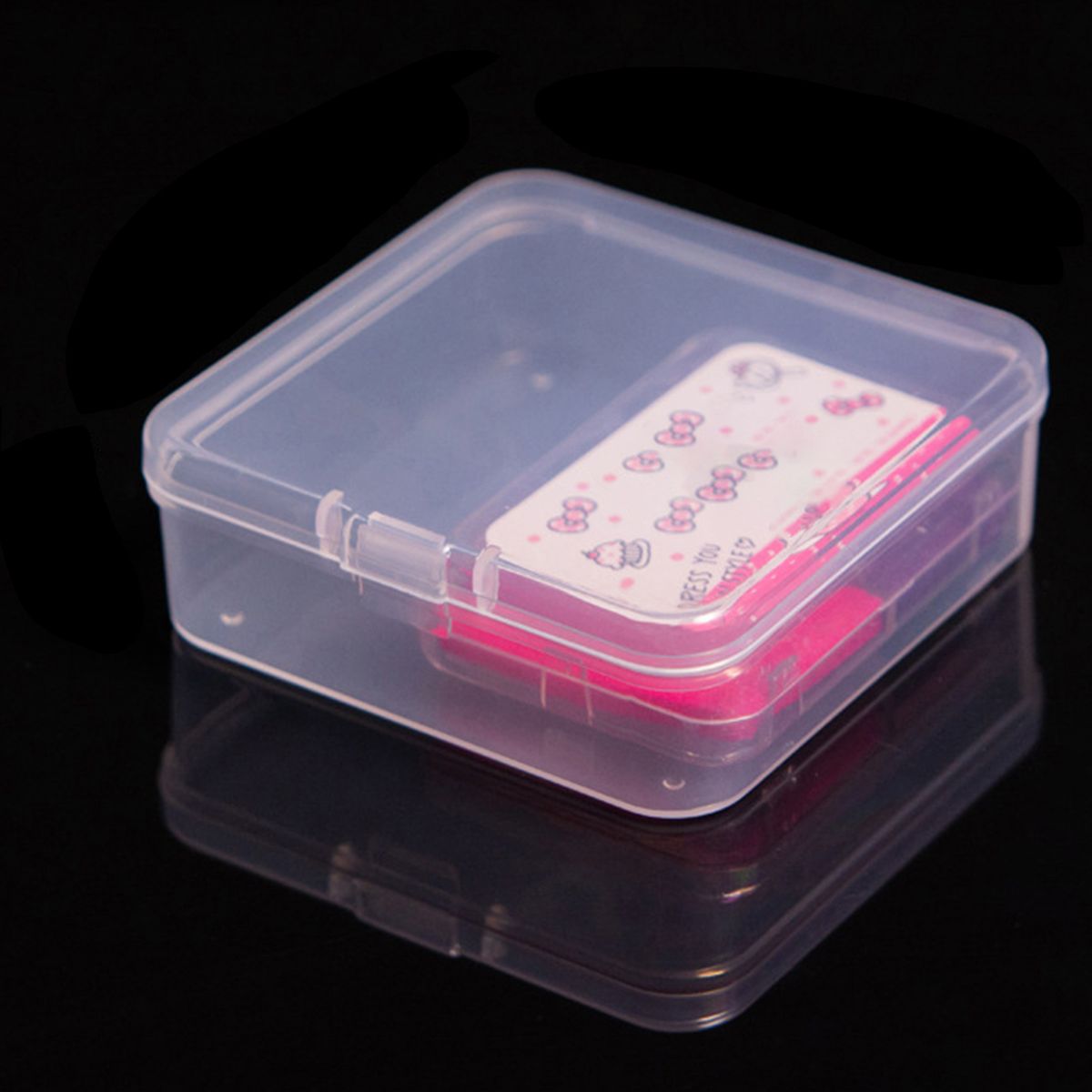 PP Square Storage Case Collection Box Jewelry Container-