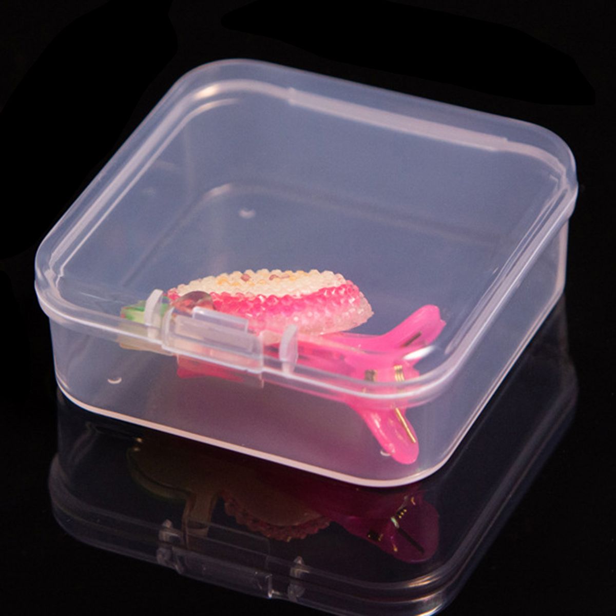 PP Square Storage Case Collection Box Jewelry Container-