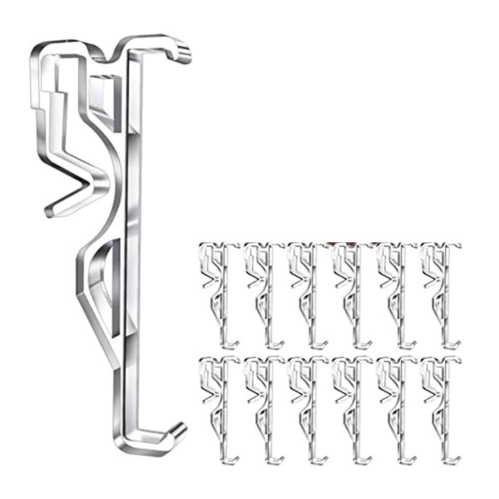 Valance Clips Clear Plastic Valance Clips for Blinds Window Blind Clips for Horizontal Blind Valance 12 PCS