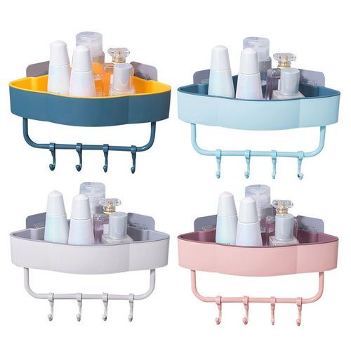 Wall-mounted Toilet Bathroom Shelf Shower Gel Shampoo Rack