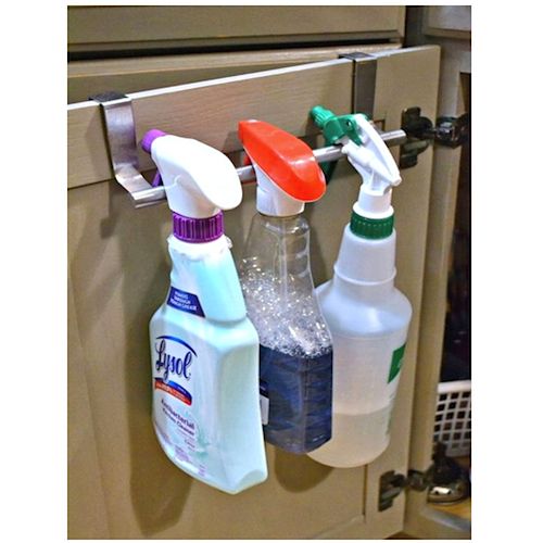 XL Over The Cabinet / Cupbaord Door Towel Rail - 36cm Premium S/Steel