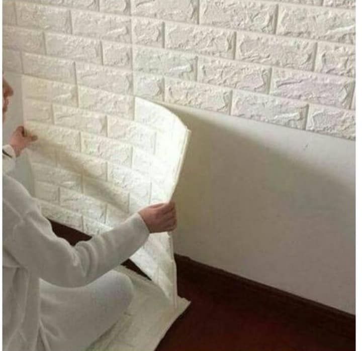 Adore Decor White Brick Wallpaper Sticker 3D Brick Wallpaper