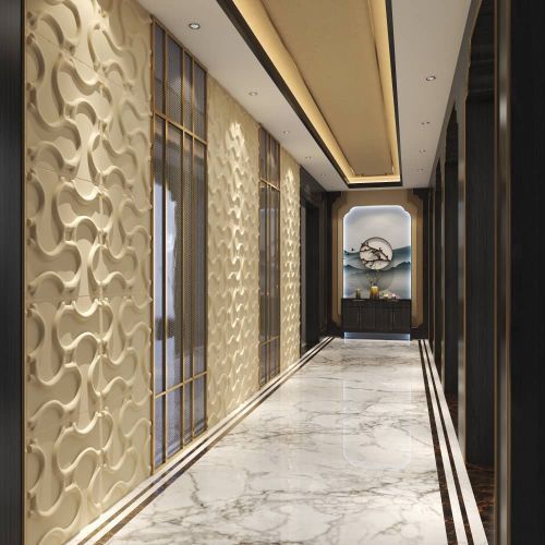 Adore Decor Eco Friendly Stone Effect 3D Panel; Stone, Brick Wallpanel For Home And Office - White