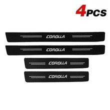 4 Pieces Car Door Step Plate Sill Anti Scratch Sticker Protector Universal Fit For Corolla