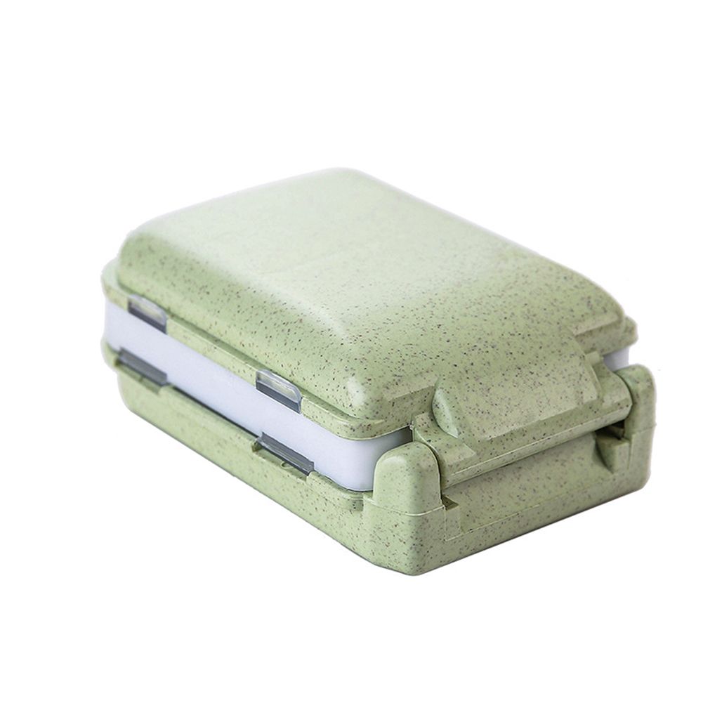 Portable 8 Compartments Travel Pill Medicine Storage-Beige