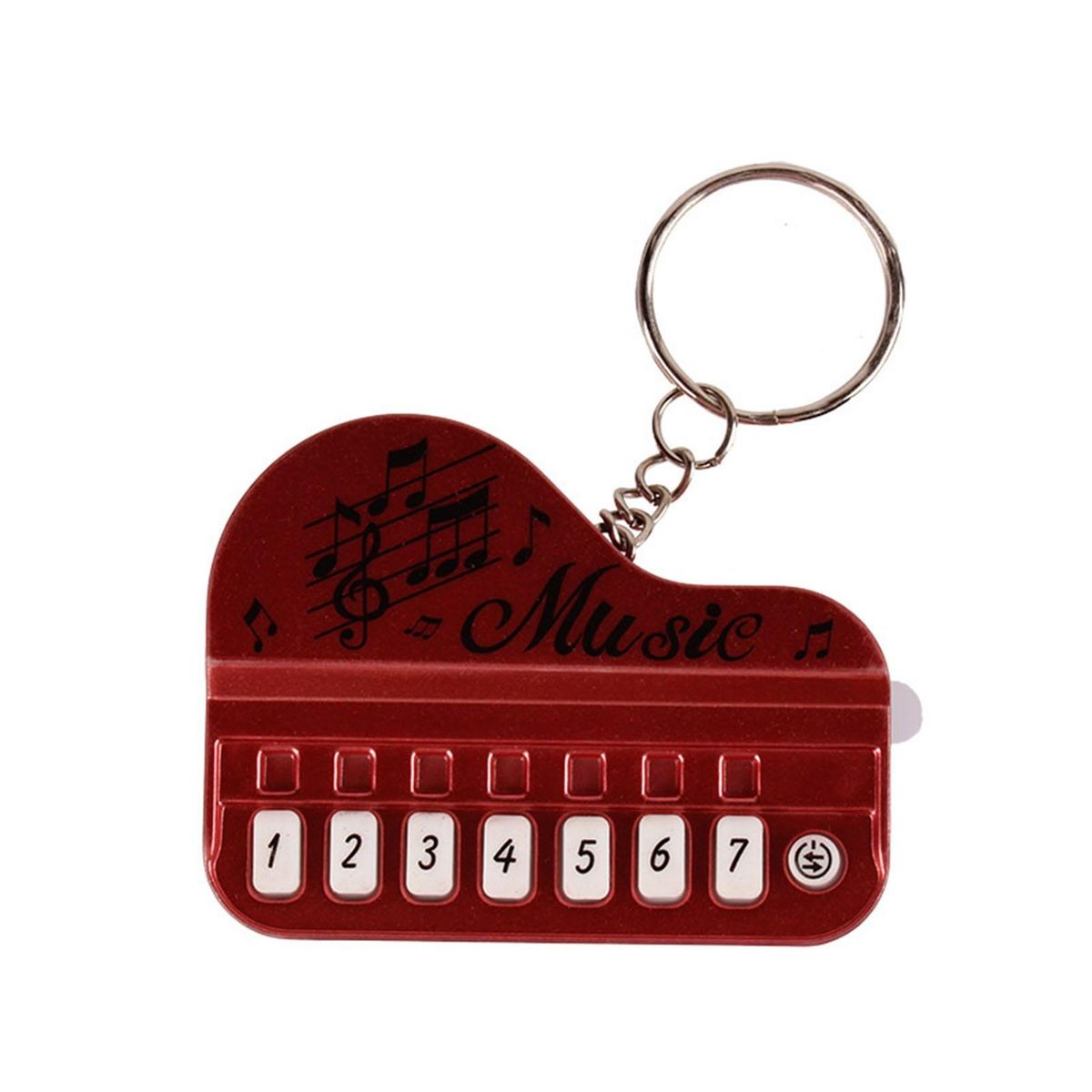 Mini Electronic Keyboard Keychain Pendant Melody Magic Keychain Mini Red