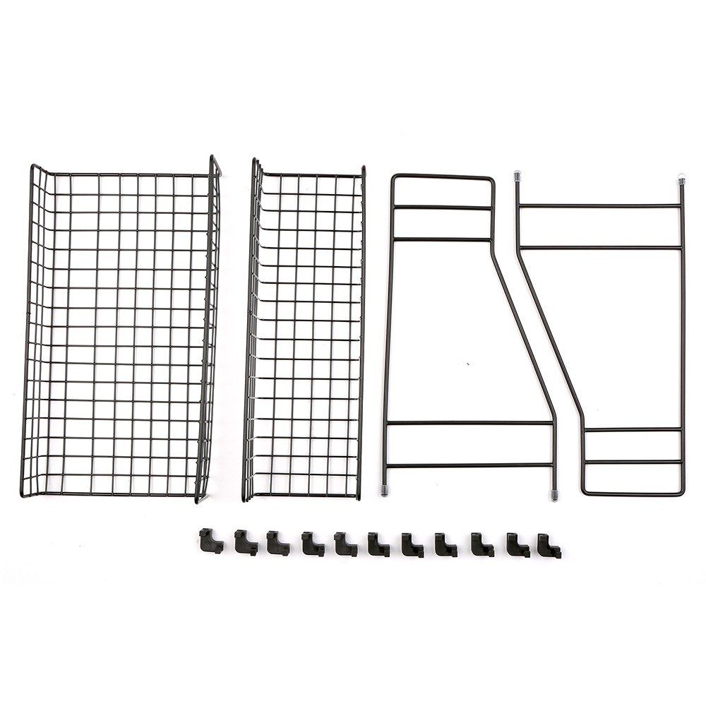2-tier Storage Holder   Rack Iron Net Basket Storage Shelf