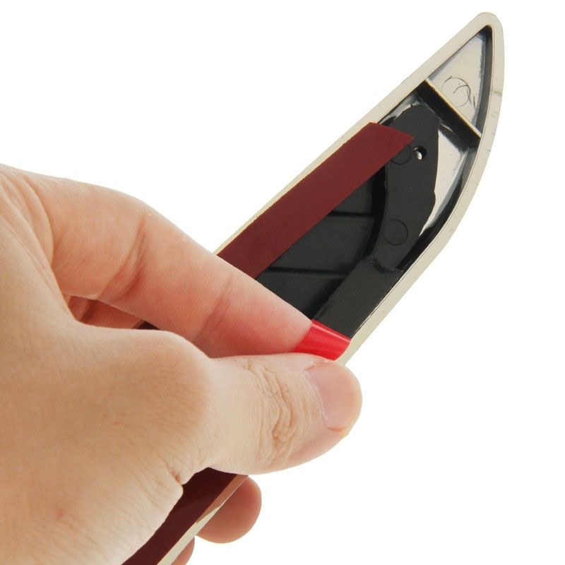 2 PCS Bonnet Air Flow Vent Fender Sticker For Car Decoration, Size: 36.5cm X 3.5cm X 1cm