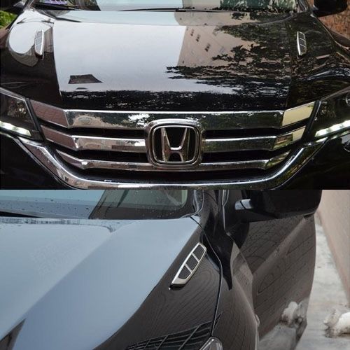 2 PCS Bonnet Air Flow Vent Fender Sticker For Car Decoration, Size: 36.5cm X 3.5cm X 1cm