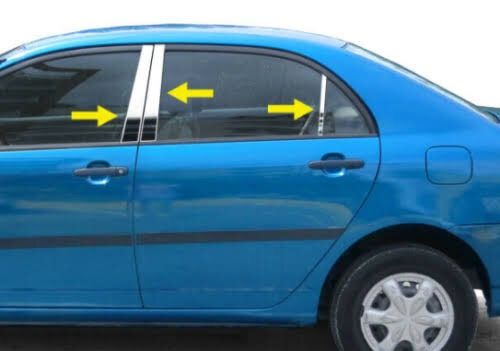 Corolla 2003-2005 Silver Door Pillar Post