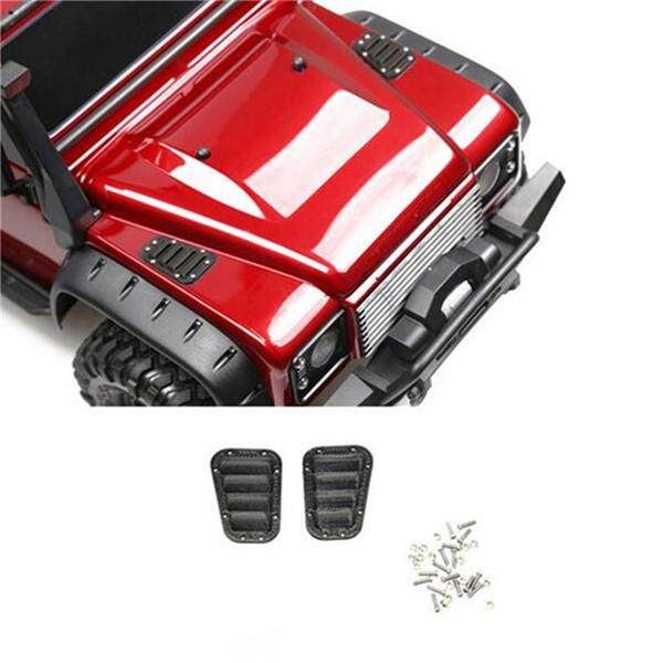 Black 3D Printed PLA Hood Vent Louvre Screws Crawler RC Car For Traxxas TRX-4