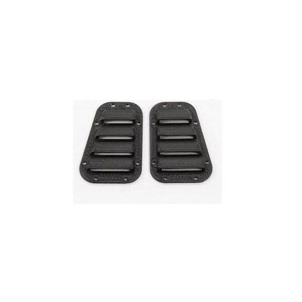 Black 3D Printed PLA Hood Vent Louvre Screws Crawler RC Car For Traxxas TRX-4