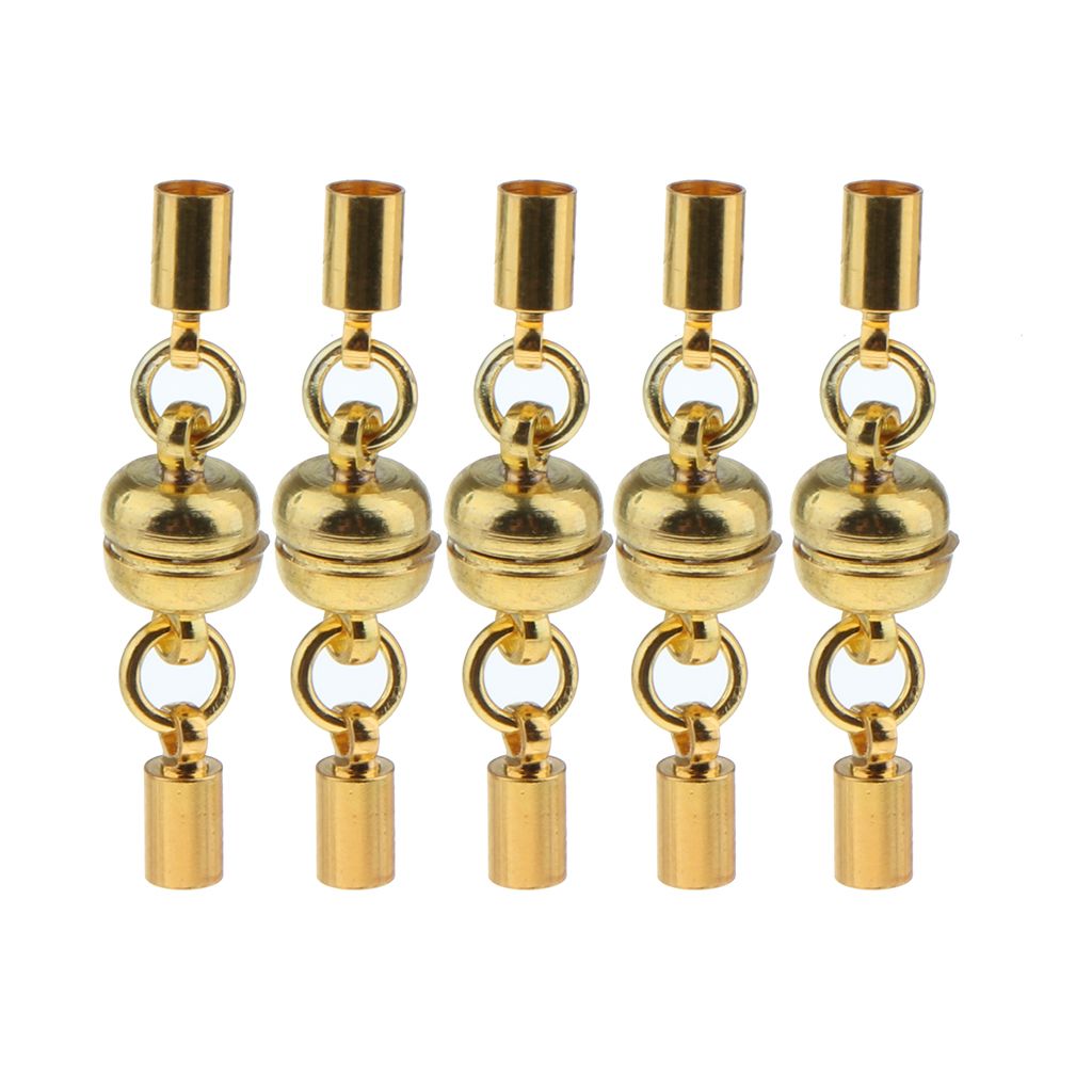 5pcs Antique Metal Magnetic Clasps DIY Jewellery Making Necklaces