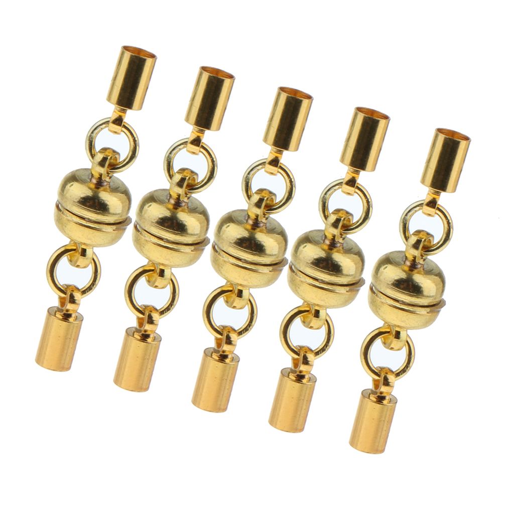 5pcs Antique Metal Magnetic Clasps DIY Jewellery Making Necklaces