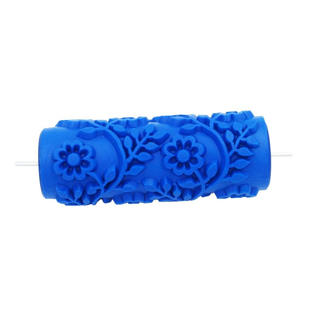 5'' Embossed Flower Pattern Painting Roller Sleeve Brush Wall #14