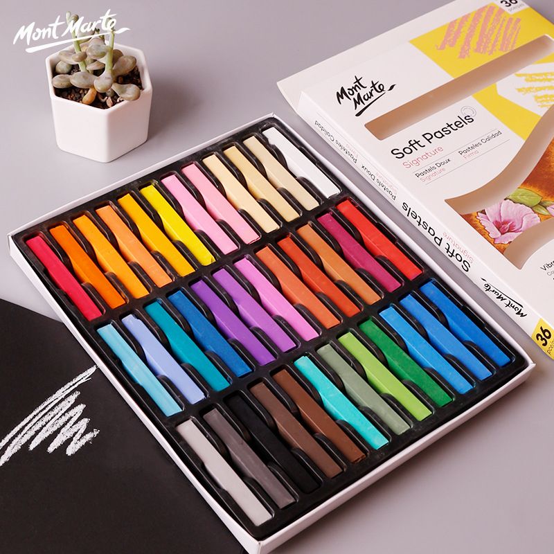 1236 Colors Bright Dry Painting Crayons Set Soft Pan Pastel