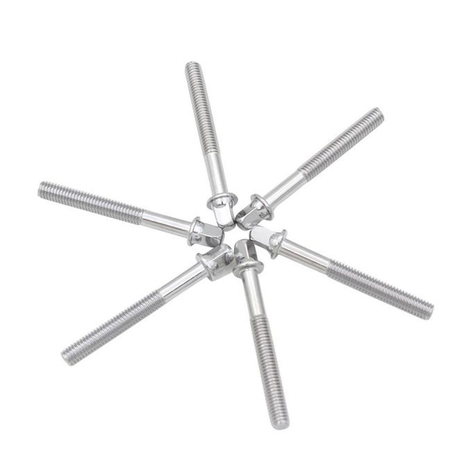 6 Pieces Drum Bolts Drum Tension Rods Short Screws Set For Drum